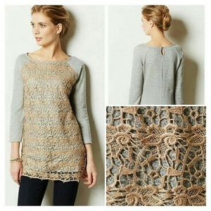 Anthropologie Le Pompe By Dolan Lace Overlay